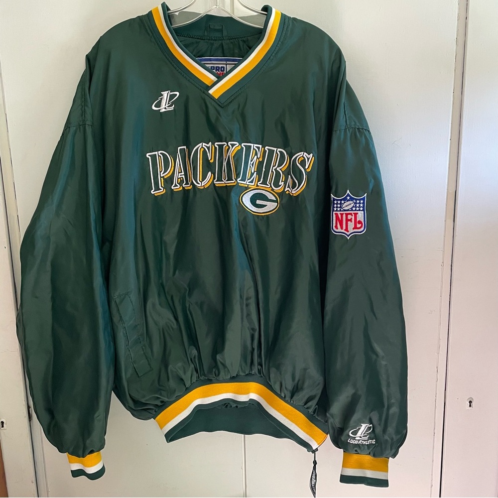 Vintage Pro Line NFL Green Bay Packers pullover windbreaker XL Korea